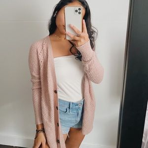 Light pink American eagle cardigan